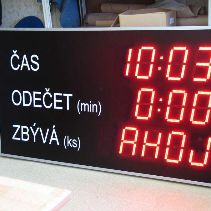 Sonsat vyvolávacie systémy - vyvolávacia tabula