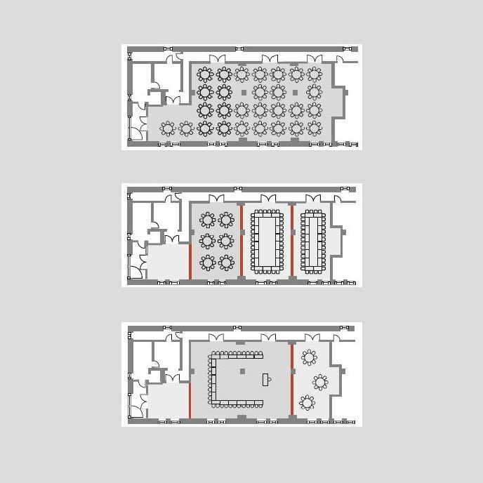 Sonsat - mobilné steny - príklady rozdelenia priestorov