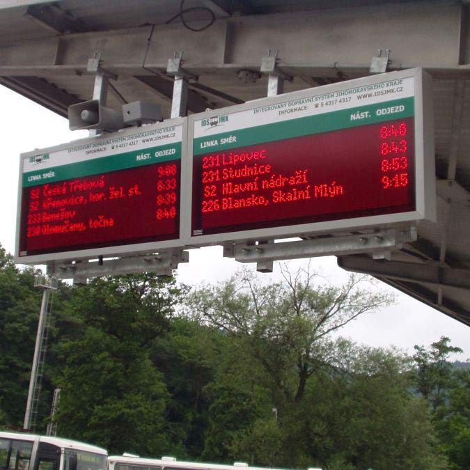 Sonsat - vyvolávacie systémy - dopravné odchody